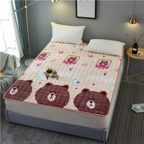 Flannel Mattress Single Bed Home Queen, Flannel Queen Bedding