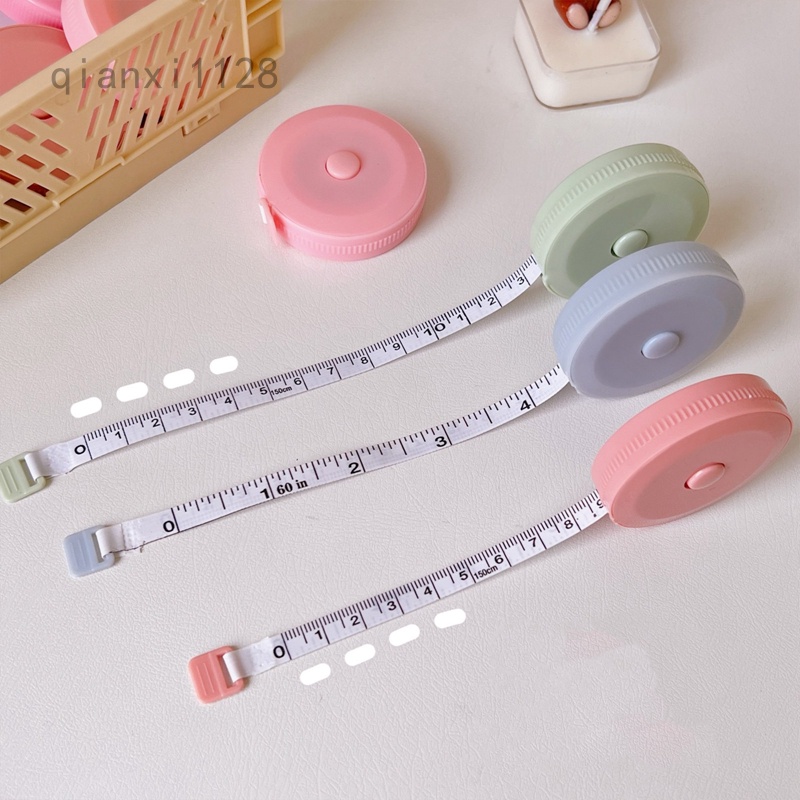 Round Tape Measure Retractable Measuring Tape Body Measure Tape For