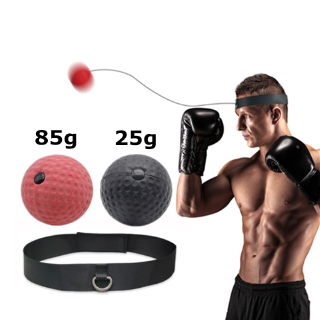 TOPsic Boxing Reflex Ball Training Reactions and Speed Fight Ball Reflex Speed Training Boxing Headband Punch Exercise for Boxing MMA and Other Combat Sport 