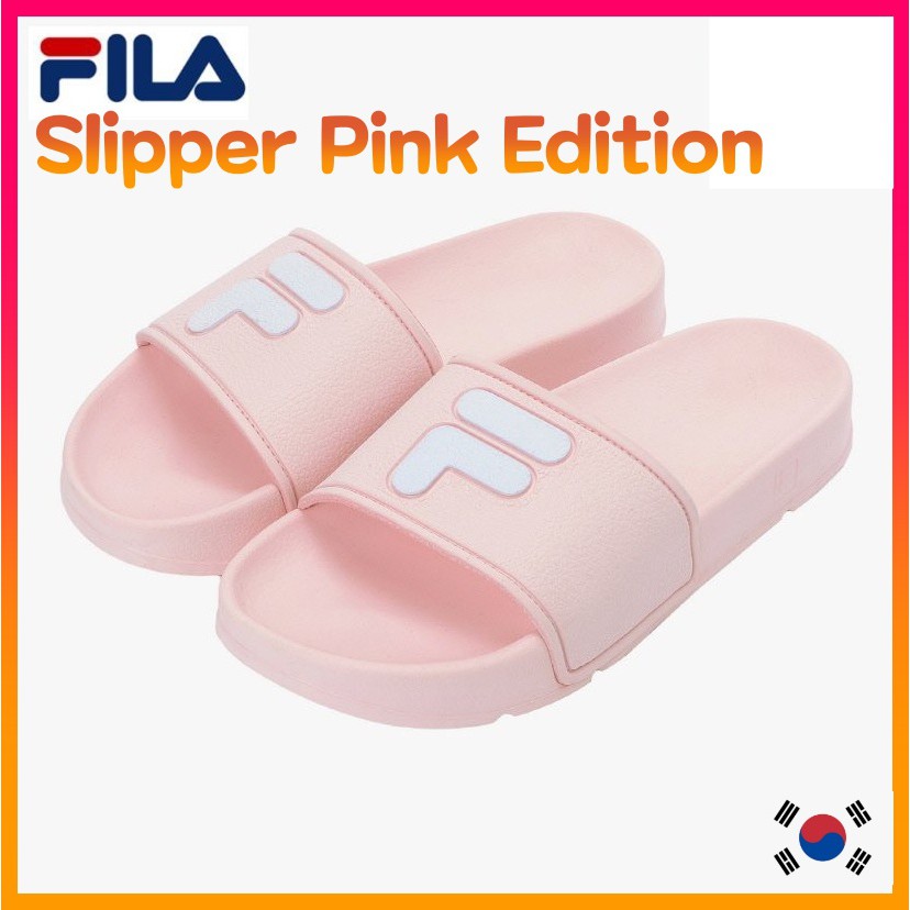 pink fila slippers