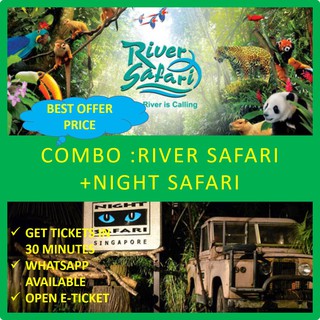 Combo Singapore Night Safari River Safari Shopee Singapore