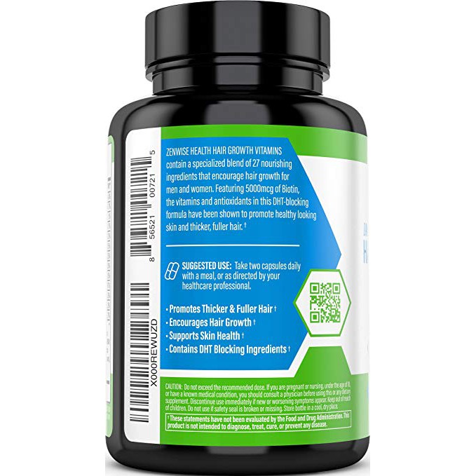 Hair Growth Vitamins Supplement 2 Month Supply 120 Pills Shopee