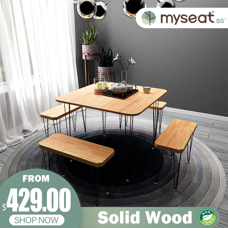 non wood dining table set