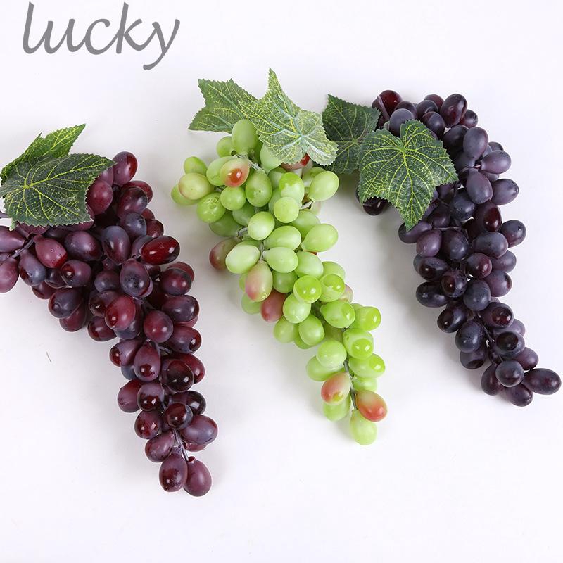 Home Decoration Artificial Grape Large Artificial Green Grape