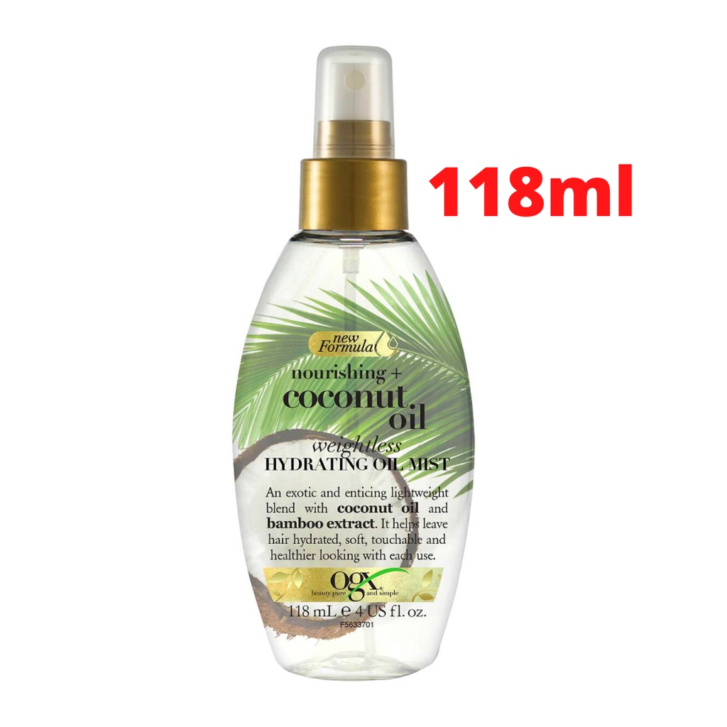 OGX Coconut Oil Mist Nourishing+ 118ml Shopee Singapore