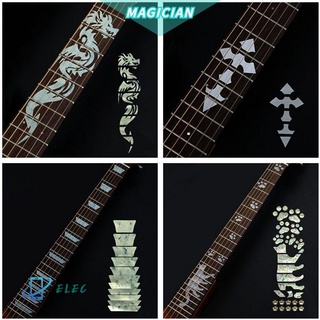 MAGIC New Fretboard Sticker 22 Styles Cross Inlay Decals Ultra Thin Stickers Music Instrument Decorations Beautiful Electric Guitar Parts High Quality Guitarra Accessories