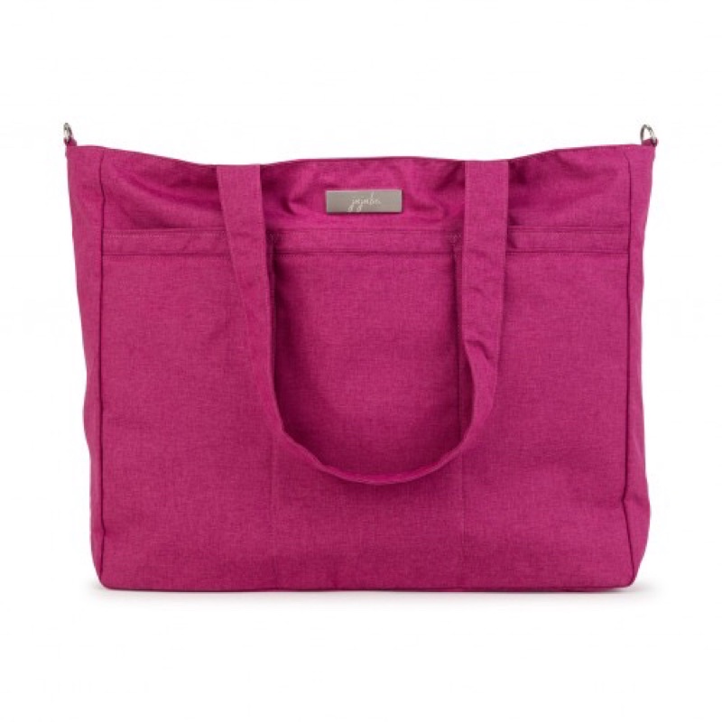 jujube super be chromatics raspberry hot pink diaper large tote bag