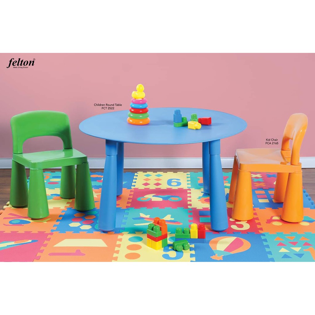 Ready Stockfelton Fca2165 Kid Chair Felton Fct 2522 Children Round Tablefor Kid Only Shopee Singapore
