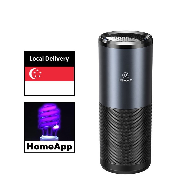 USAMS UVC Car Air Purifier Sterilizer PM2.5 Ultra Portable Quiet 5W