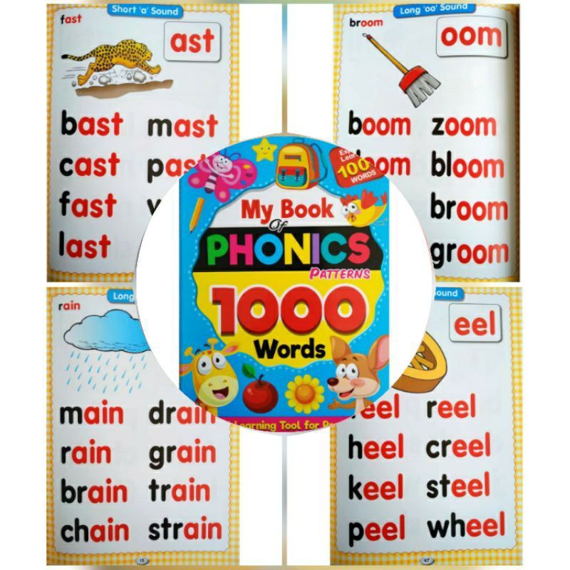 My Book Of Phonics 1000 Words English Language Book For Preschool Shopee Singapore