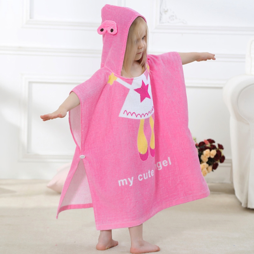 bathrobe towel with hood