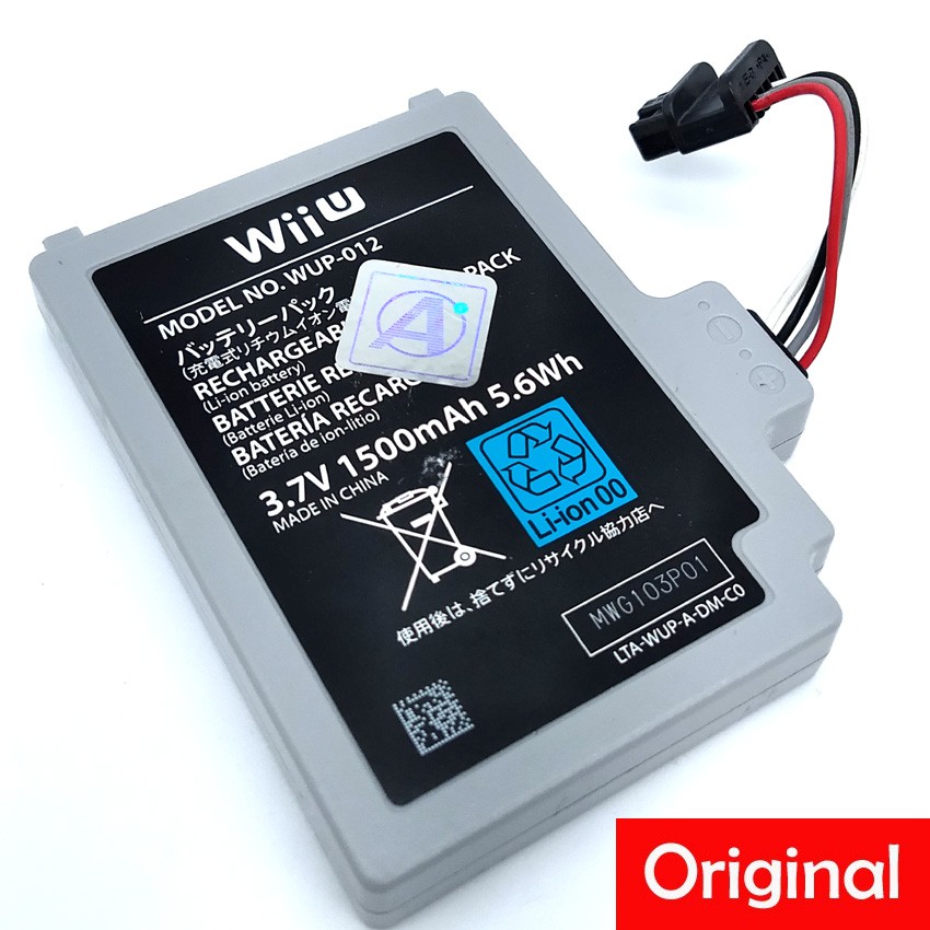 Nintendo Wii U Gamepad Wup 012 3 7v 1500mah Replacement Original Battery Used S12 8 Shopee Singapore