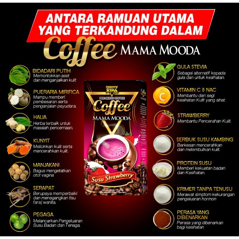 Xipa Coffee Mama Mooda Shopee Singapore