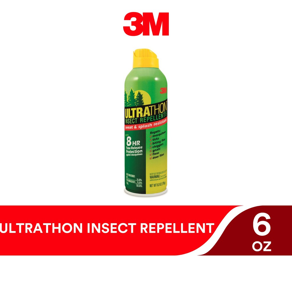 3m Ultrathon Insect Repellent Aerosol Spray 170g Repel Mosquitoes Sweat Splash Resistant 8 4075