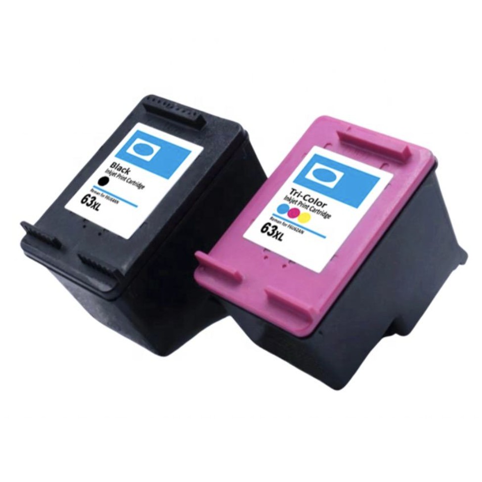 Remanufactured Ink Cartridge Compatible HP 63XL 63 Black / Color (Show ...