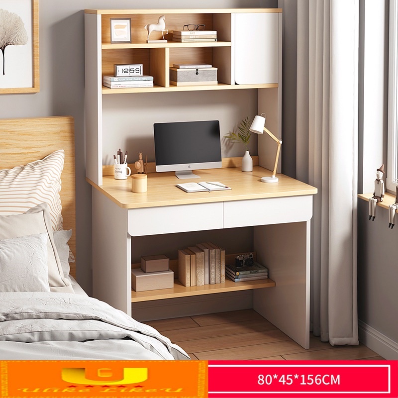 Computer desk bookshelf integrated simple home bedroom small student study desk office desk