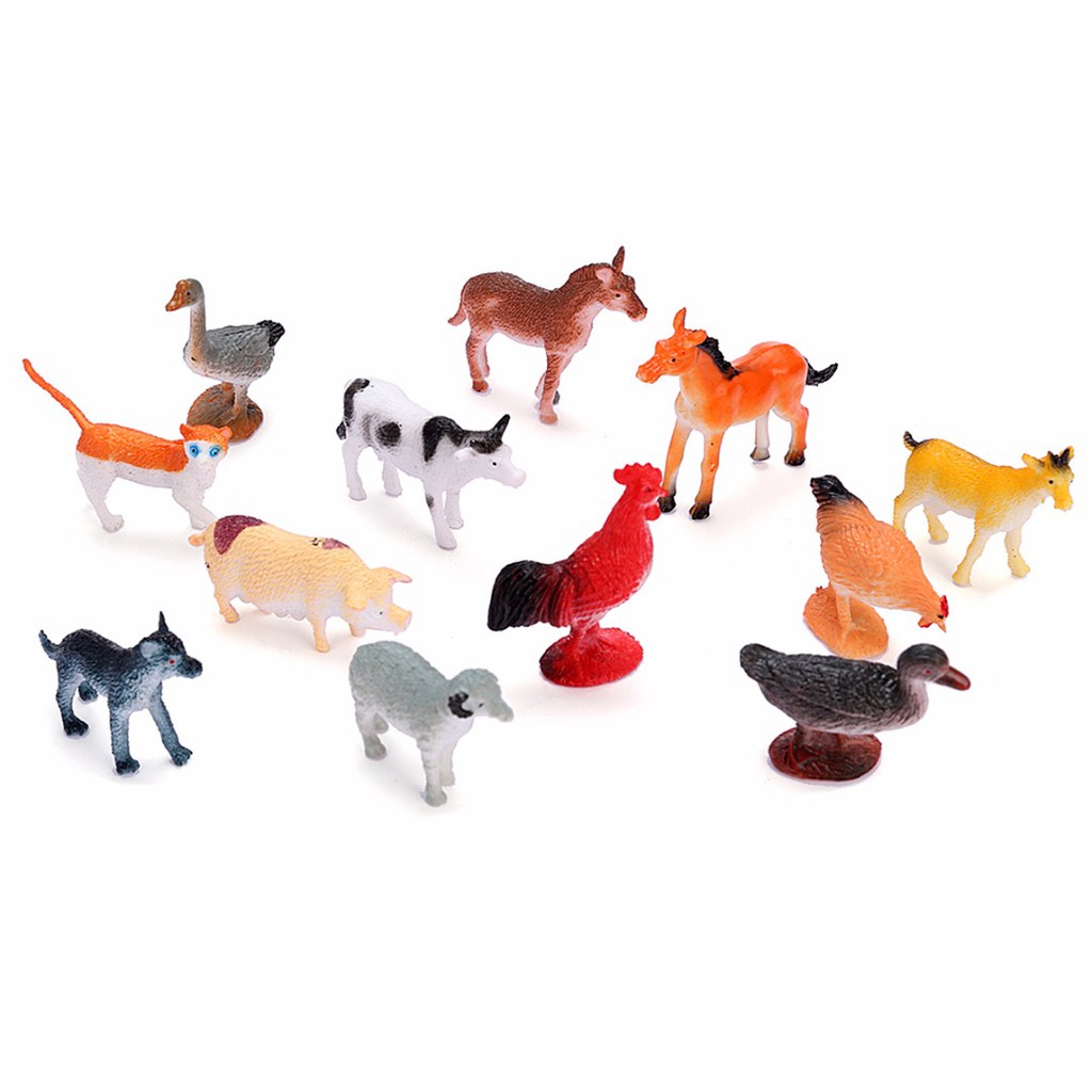 plastic farmyard animals