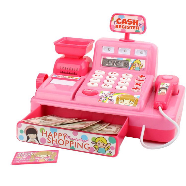 Mesin Daftar Tunai Mainan Kanak Kanak Cash Register Kids Children Toy Frozen Cashier Set Pretend Hypermarket Toys Shopee Singapore