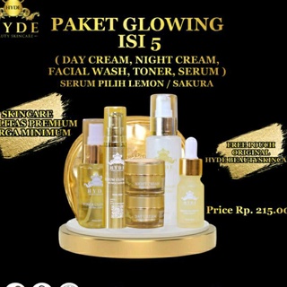 Glowing Package Contents.5 HYDE SKINCARE BPOM HYDE BEAUTY SKINCARE