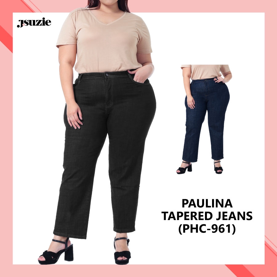 plus size tapered jeans