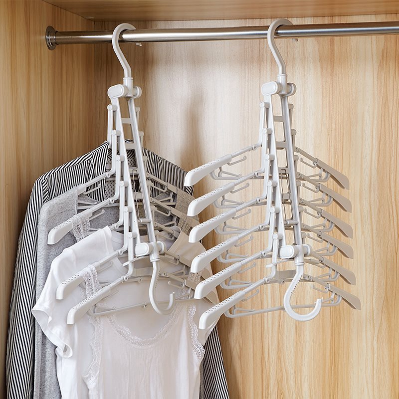 Multifunctional Hanger Storage Artifact Household Clothes Racks Magic ...