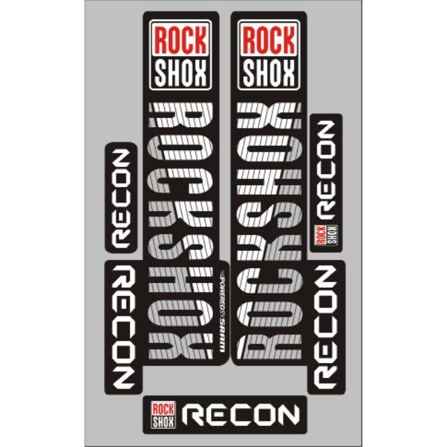 Rockshox Recon Fork Decal Sticker Shopee Singapore