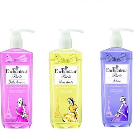 Enchanteur Paris Shower Gel 750g Belle Amour Adore Mon Amie Shopee Singapore