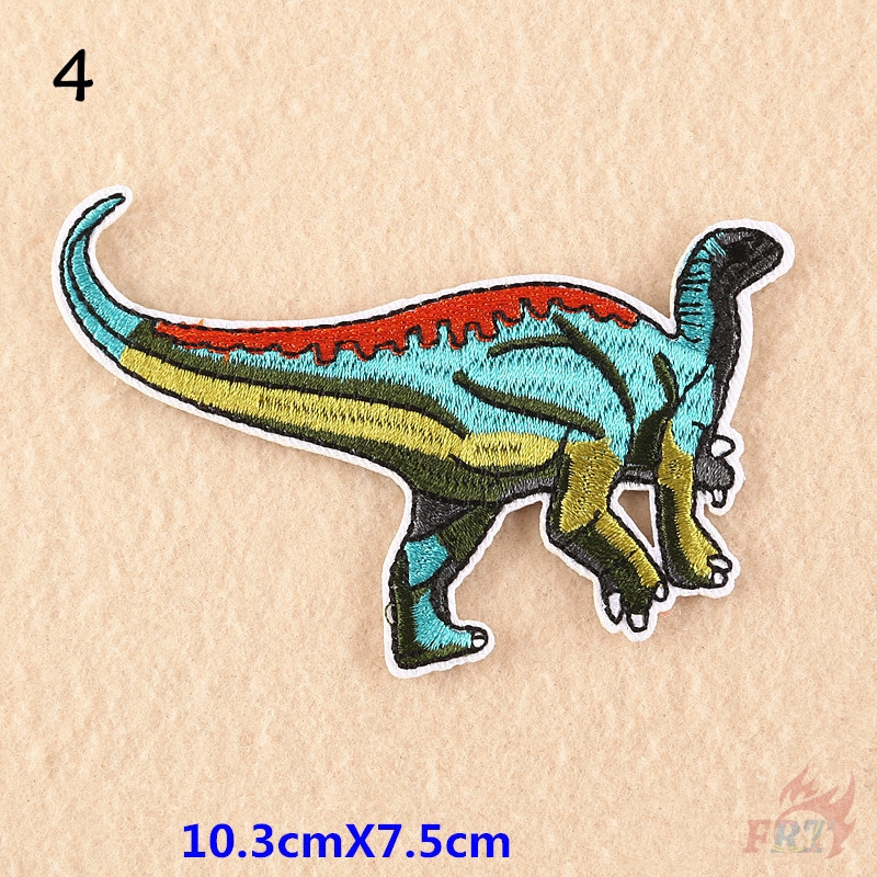 Image of  Animals - Dinosaur Patch  1Pc Jurassic Park Diy Iron-on/Sew-on Embroidered Clothes Badges Patch #4