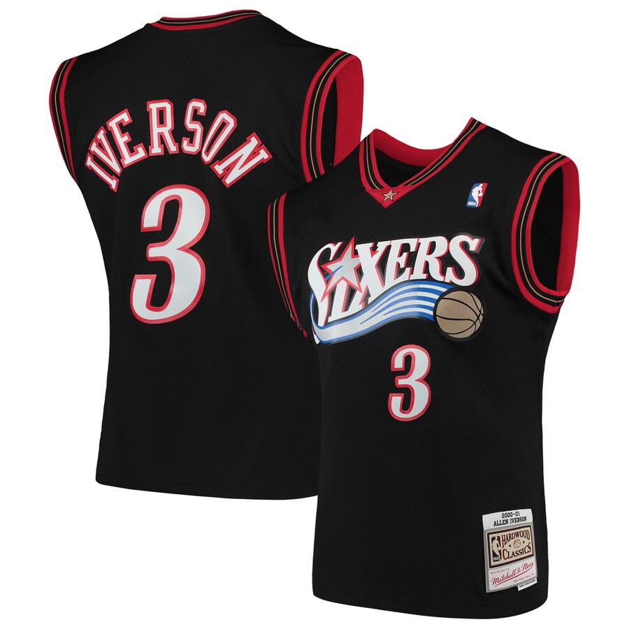 allen iverson blue jersey