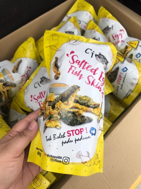 Cimi Viral By Cik Epal Salted Egg Fish Skin Shopee Singapore