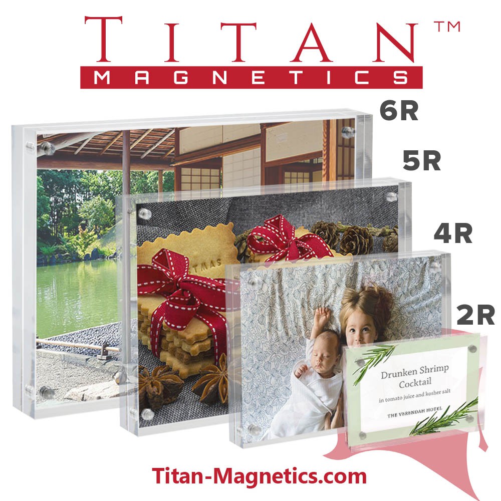 Acrylic Photo Frame Free Standing 2R, 4R, 5R, 6R Sizes Clear