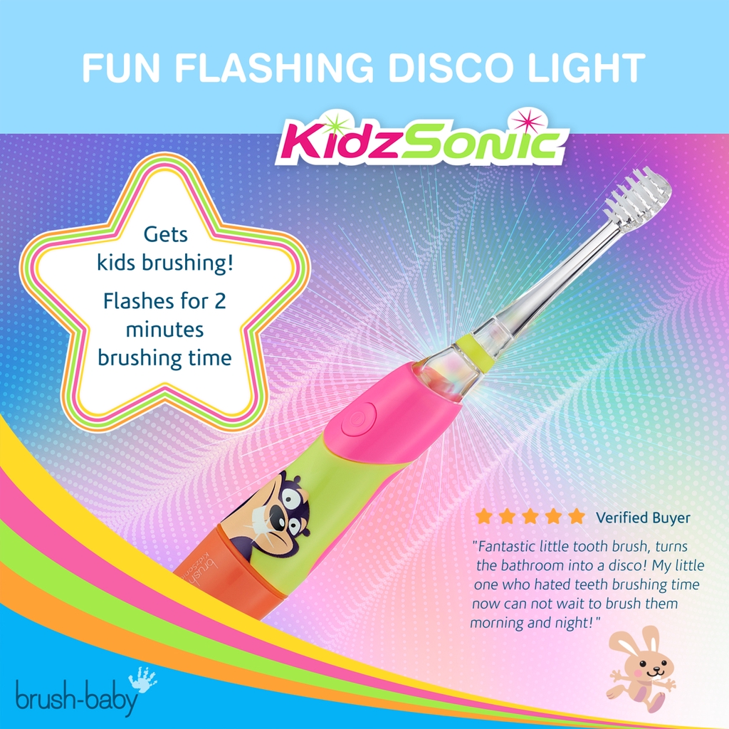 light pink toothbrush