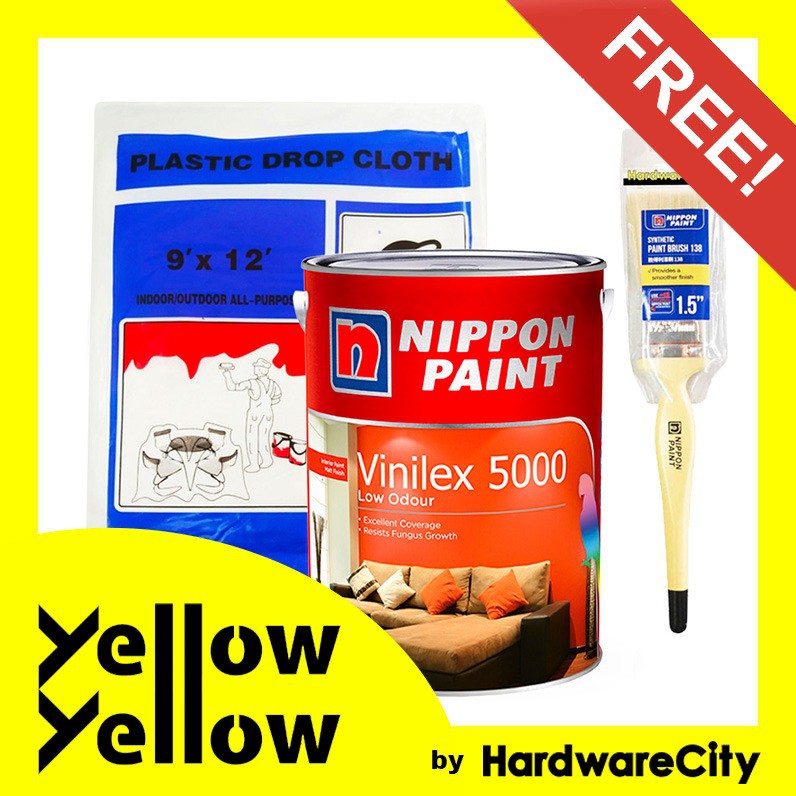  FREE PAINT  SET Nippon  Paint  Vinilex  5000 Shopee Singapore
