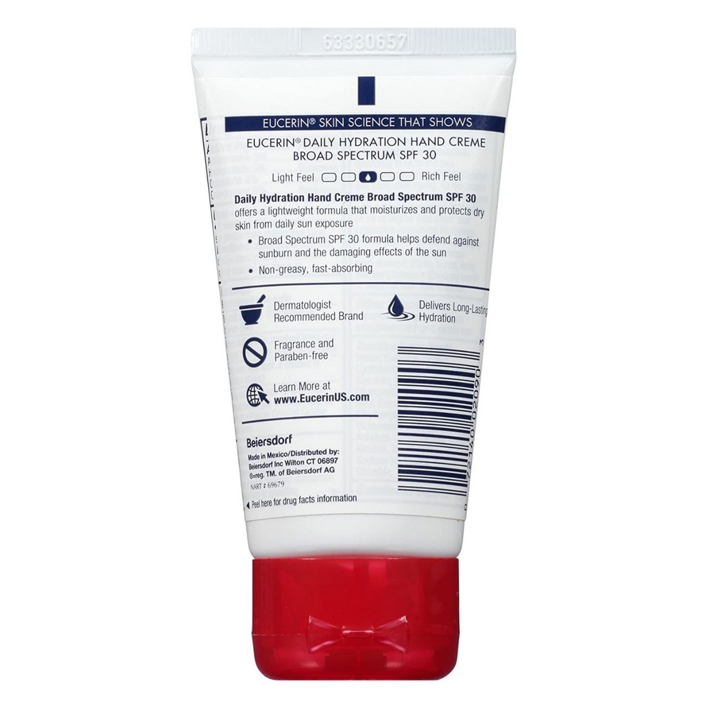eucerin hand cream spf
