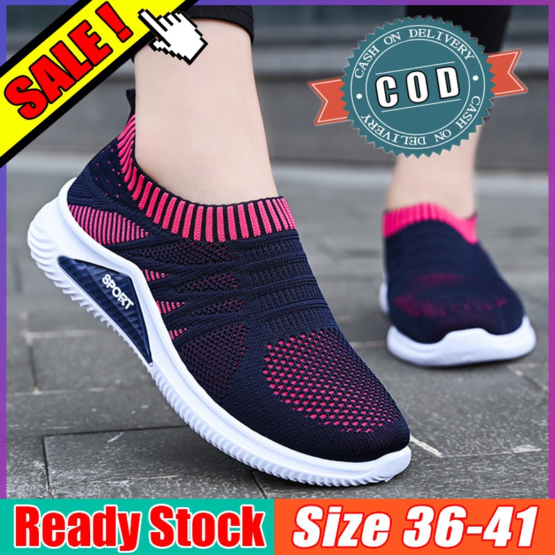 Yealon Kasut Wanita Kasut Sukan Wanita Sport Shoes Kasut Perempuan Ladies Shoes Flat Shoes Women Kasut Sneakers Kasut Sukan Wanita Sport Shoes Shoes Murah Running Shoes Low Tops Slip Ons Kasut Sneakers For