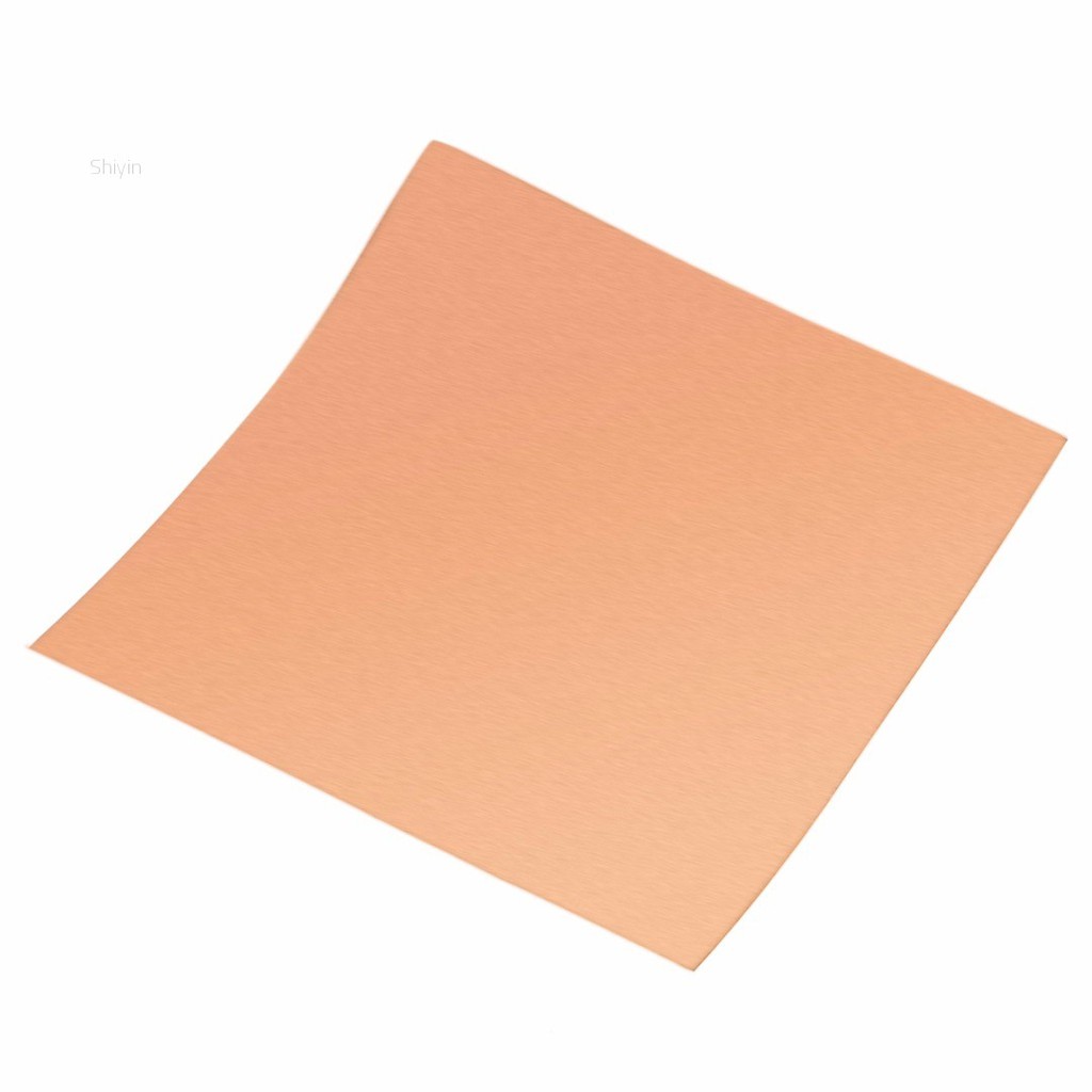 Shiyin 1pc 99.9% Pure Copper Cu Sheet Thin Metal Foil Roll 0.1mm*100mm*100mm