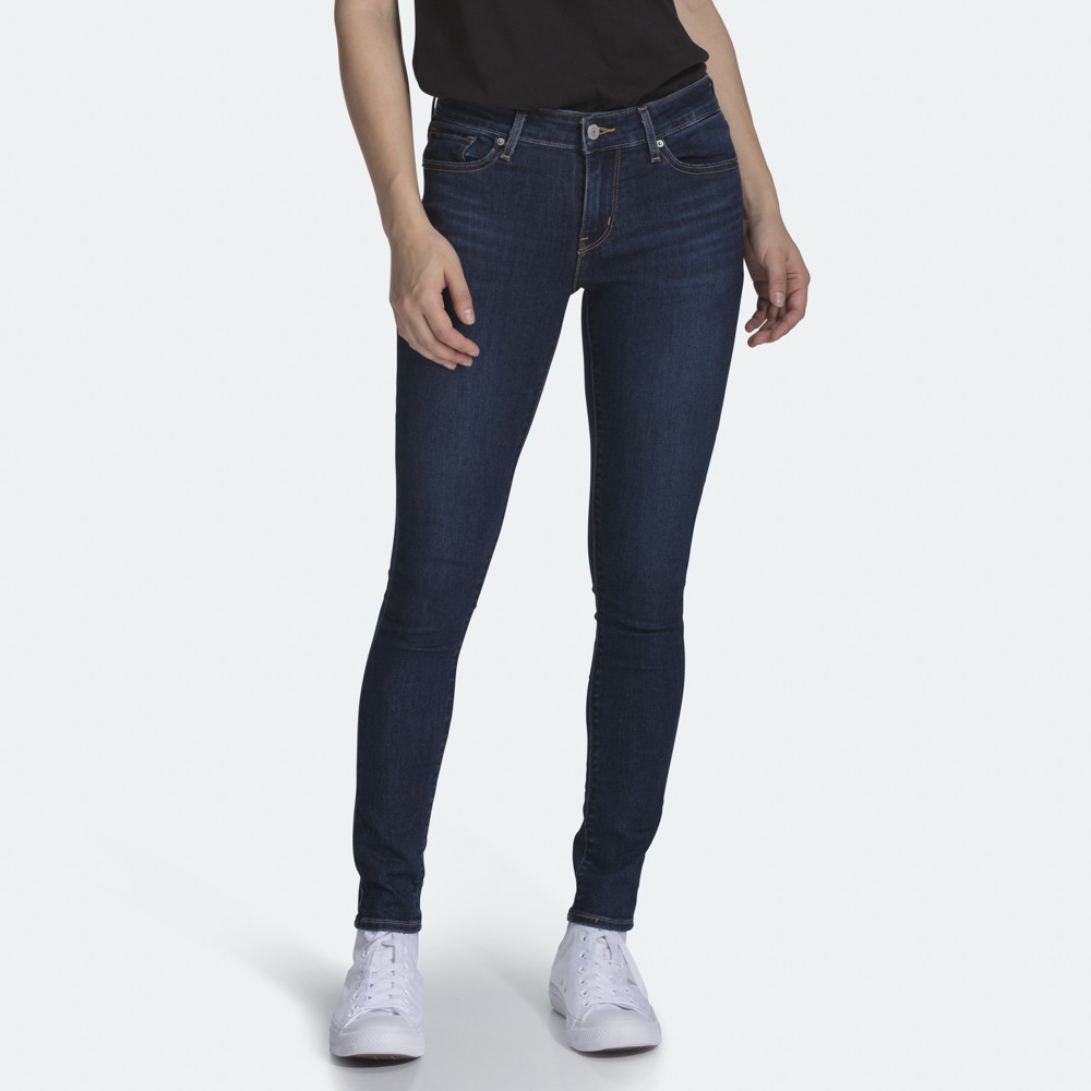 levi's 711 distressed skinny jeans