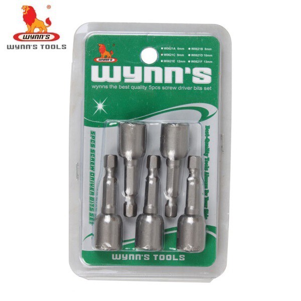 WYNNS 8mm Hex 65mm Length Nut Setter Driving Bit for Drills