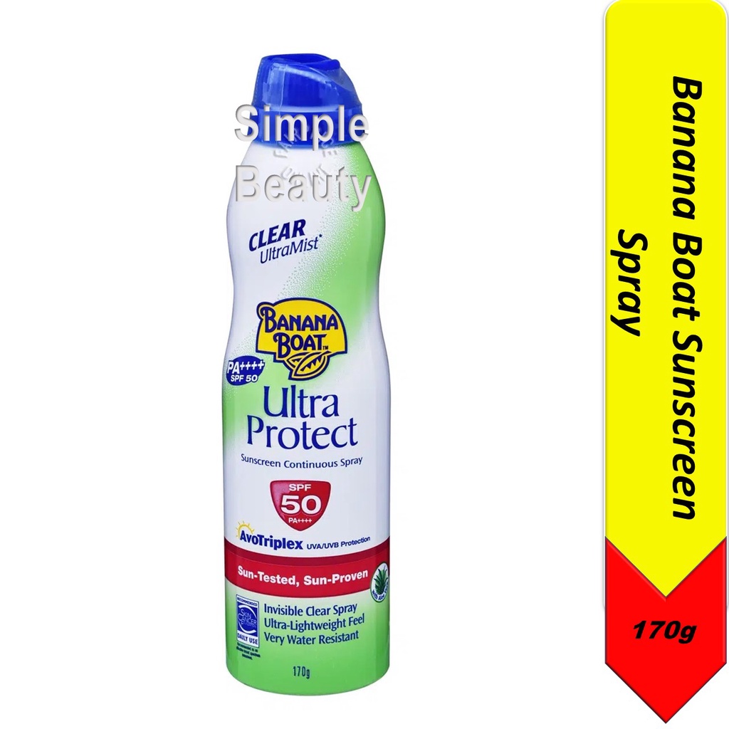 Banana Boat Ultra Protect Sunscreen Spray SPF50++, 170g Shopee Singapore
