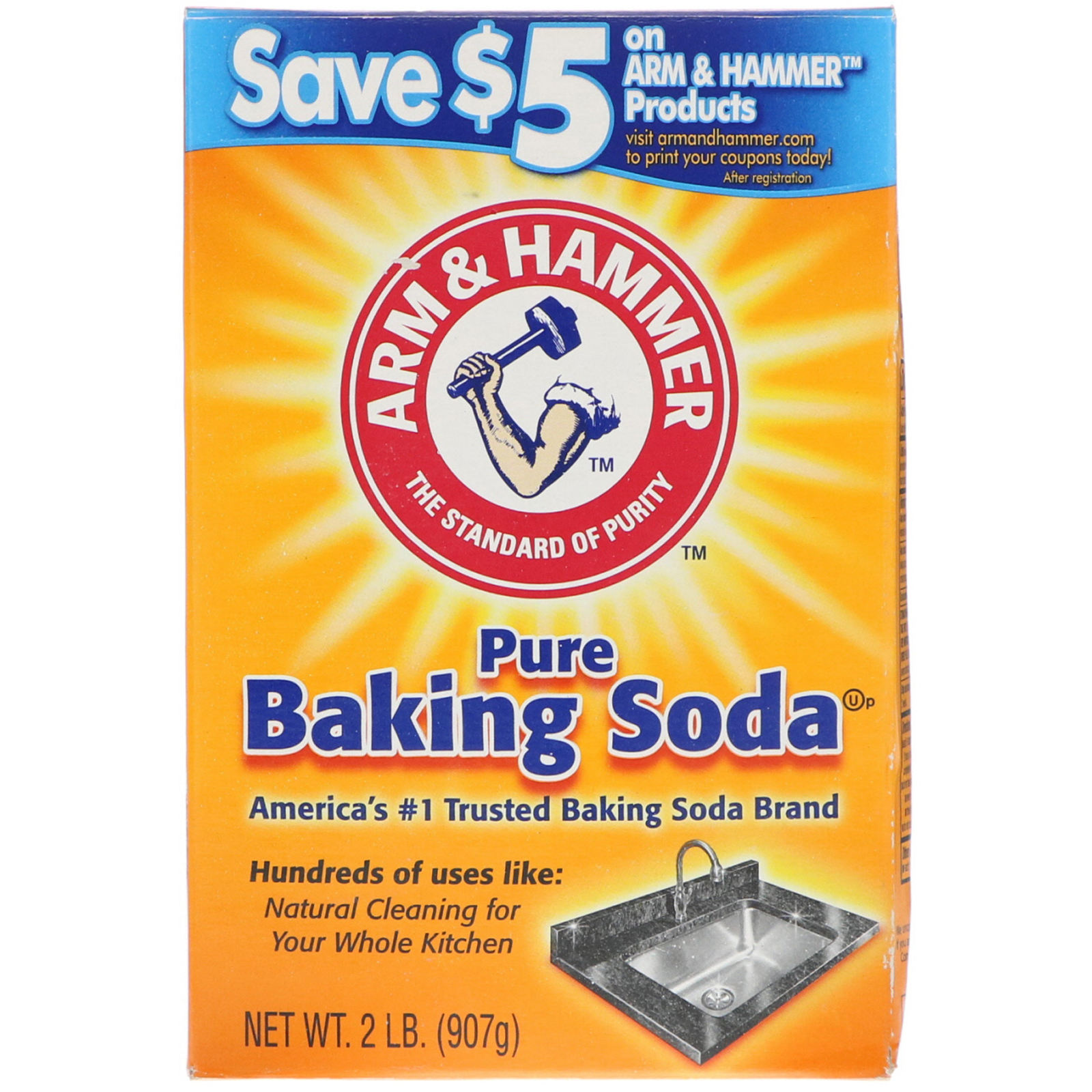 Shop Malaysia Arm Hammer Pure Baking Soda Usa 907gm 2lb 100 Original Soda Bikarbonat Shopee Singapore