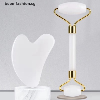 [boomfashion] Jade Roller Gua sha Board Anti Aging Face Massage Beauty Care Slimming Tools [SG]