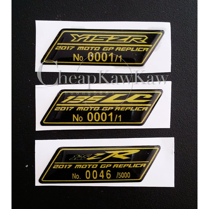 Yamaha Y15 Y15zr Lc135 Y125 Y125zr Sticker Timbul Motor Moto