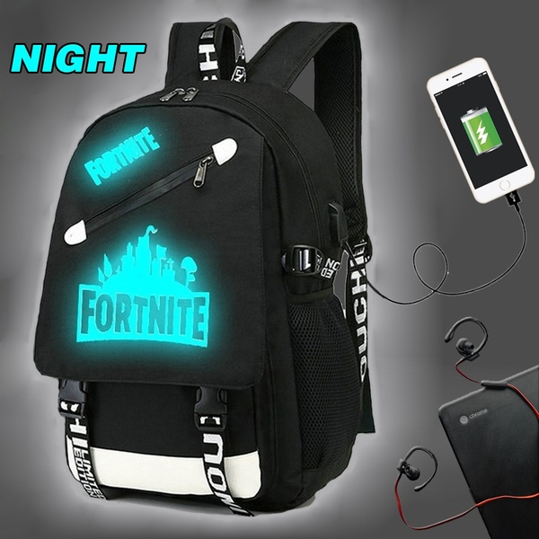 9 Designs Of Fortnite Video Game Night Light Boys Girls Canvas Backpack With Usb Charger Students School Bags Kids Cool Anime Bookbags Rucksack Shopee Singapore - cool black roblox game cartoon printed canvas night light backpacks with usb charging boys and girls bookbags students school bag youth luminous