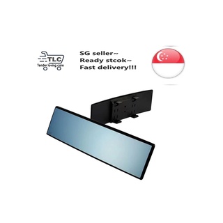 Best Deal Car Blue Rear View Mirror with  Wide Angle feature and Anti-glare