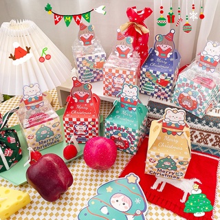 15pcs Christmas Candy Boxes Paper Nougat Packing Box Gift Container Party 