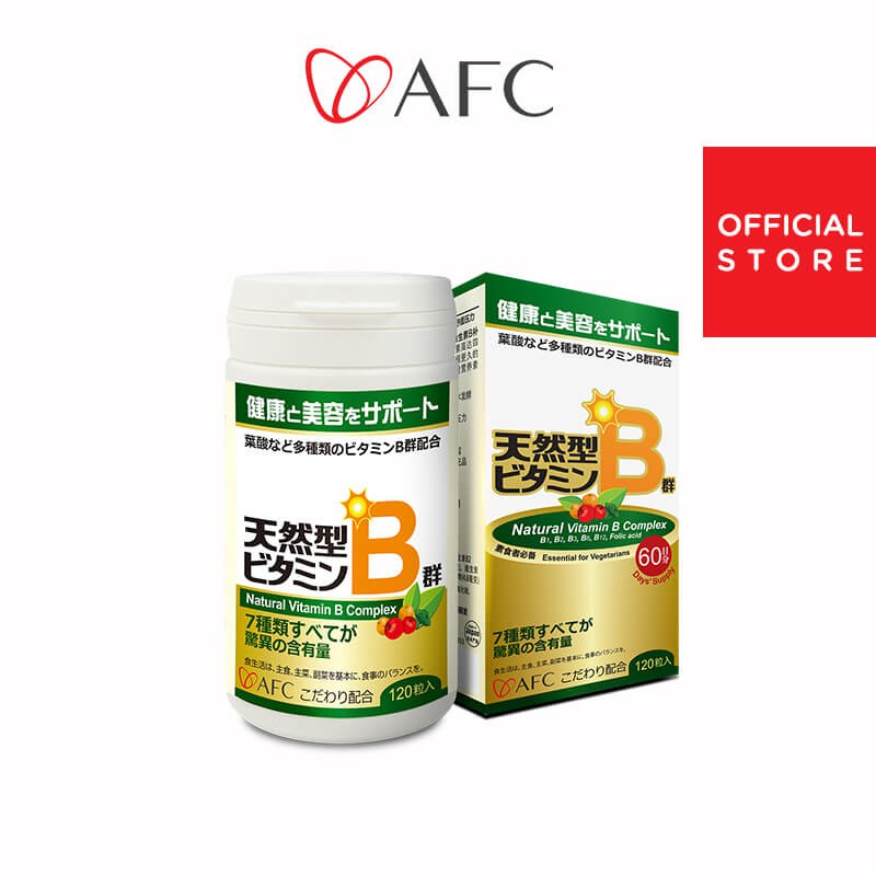 AFC Natural Vitamin B Complex 120 caplets I Support Energy Level and
