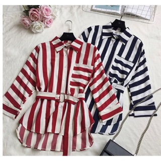 Korean Style Shirt Women Ladies Blouse Baju  Wanita Lengan 