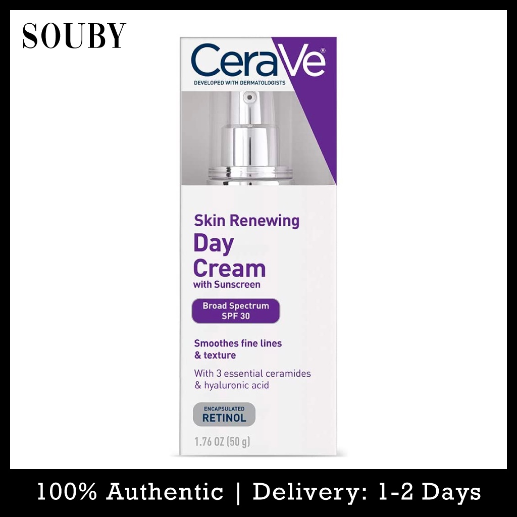 cerave skin renewing day cream with sunscreen spf 30