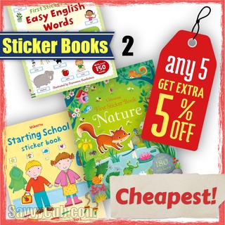 [CLEARANCE] USBORNE First Sticker Books PART 2 [SG Seller. READY STOCK] Age 3+
