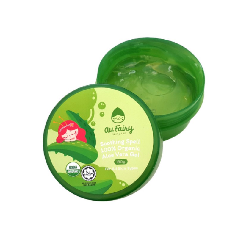 Au Fairy Soothing Spell 100 Organic Aloe Vera Gel 180g Shopee Singapore